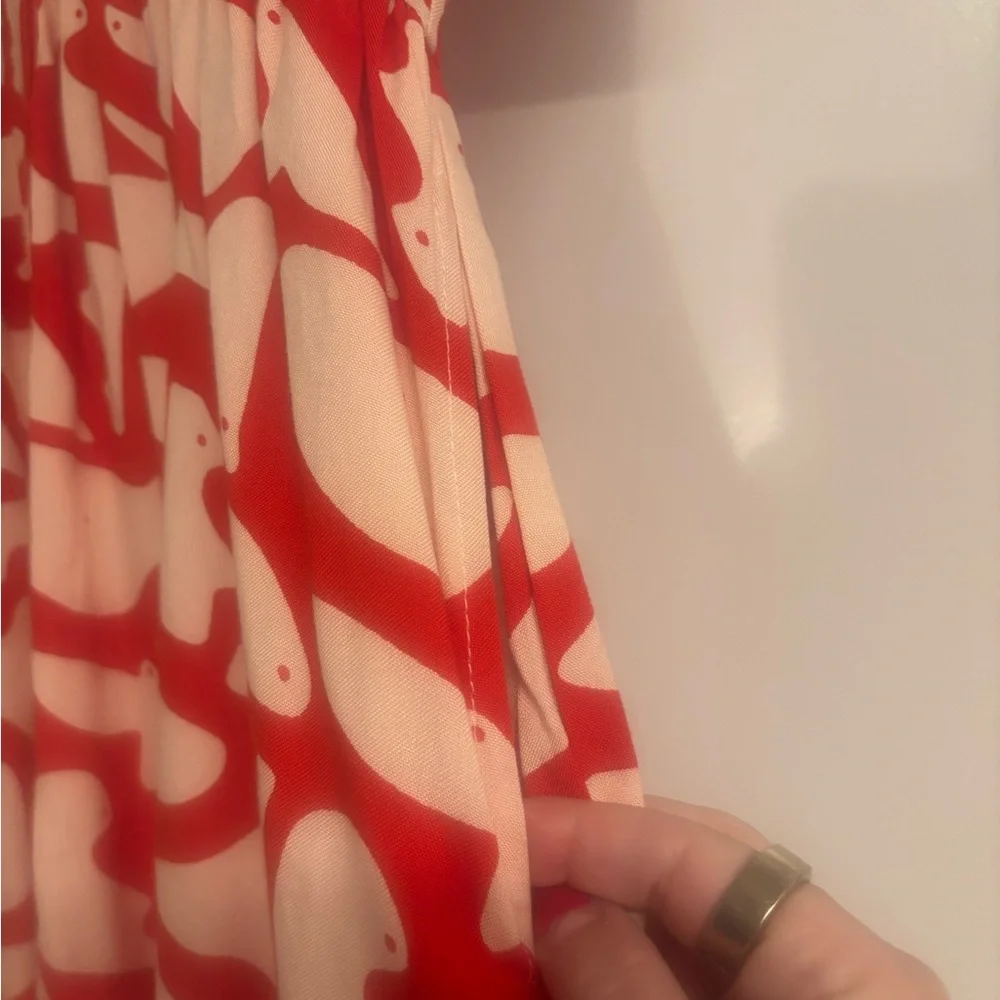 Red Patterned Dress - Picture 2 of 4